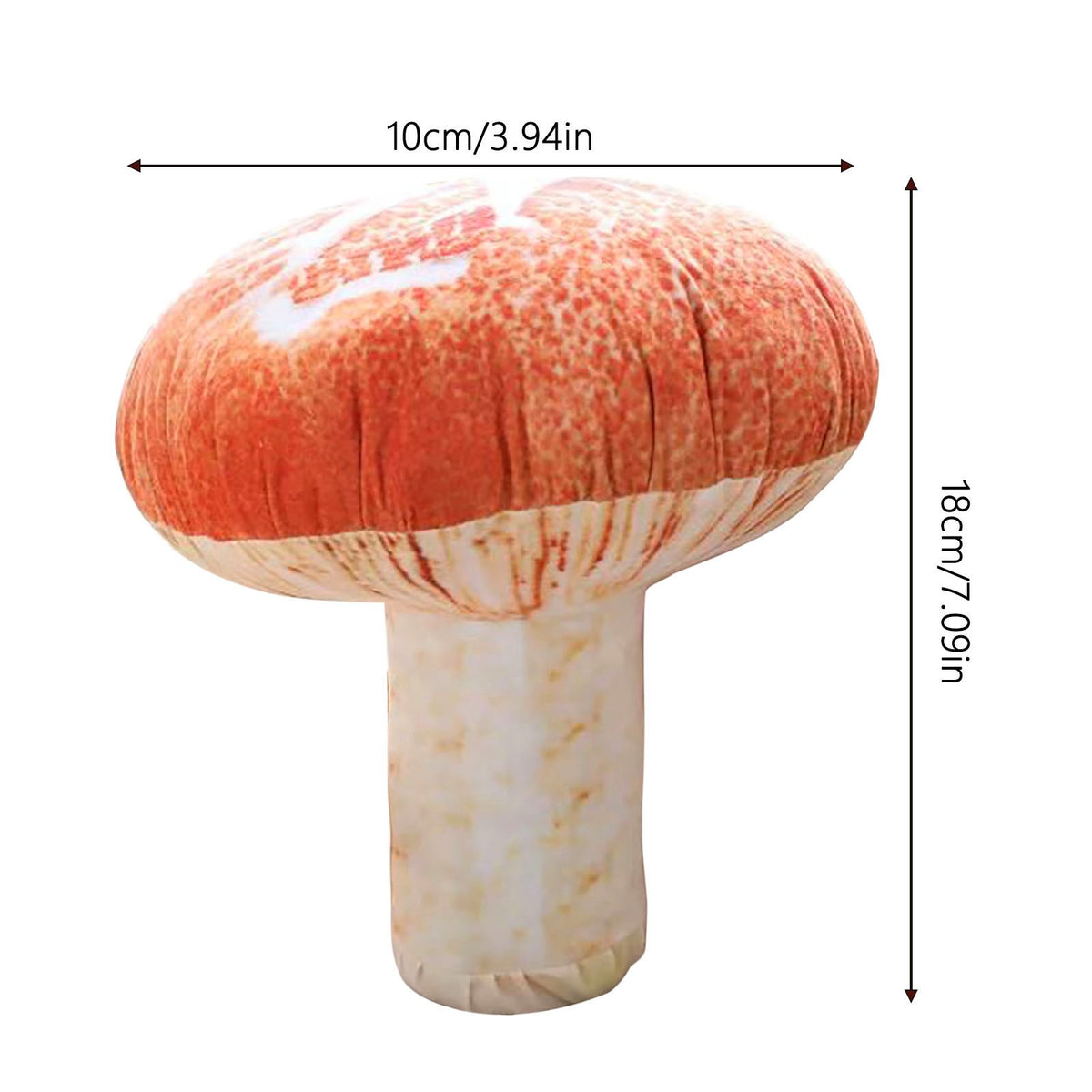 3D Mushroom Head Pillow Plush Toy O294142