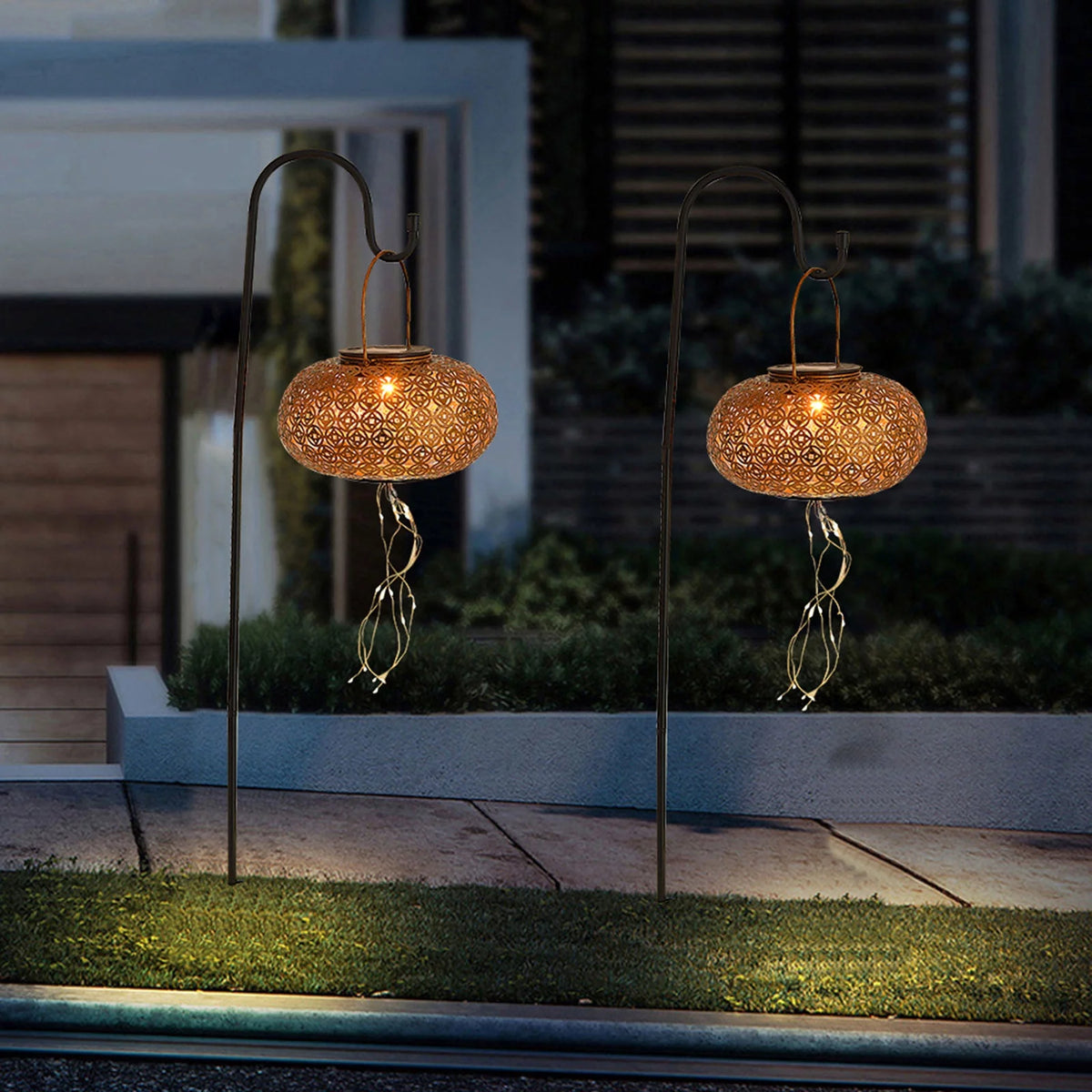 Solar Powered Chinese Lantern String Lamp S6229