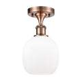 Antique Copper Semi-Flush Mount Light B49034