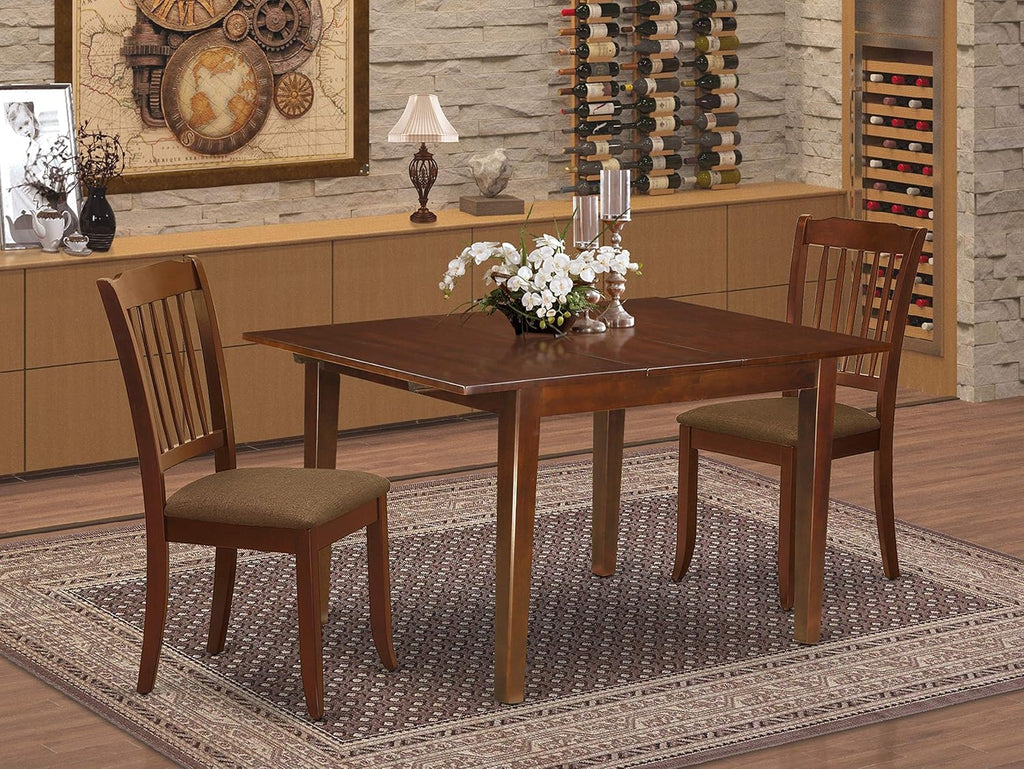 3PC Rectangular Table with 12 in Leaf and 2 Chairs M2217