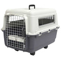 Plastic Kennels Rolling Wire Door Travel Dog Crate R3661