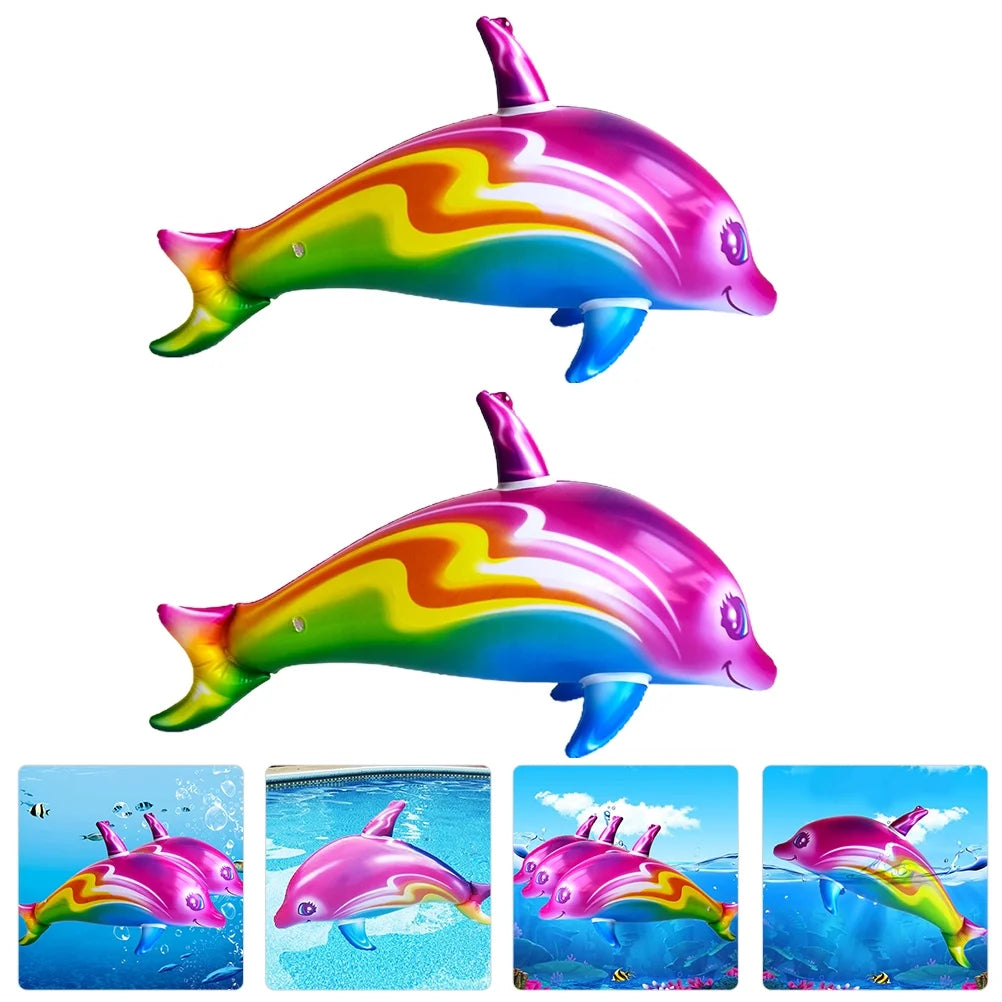 2pcs Big Inflatable Dolphin Toys Q25240
