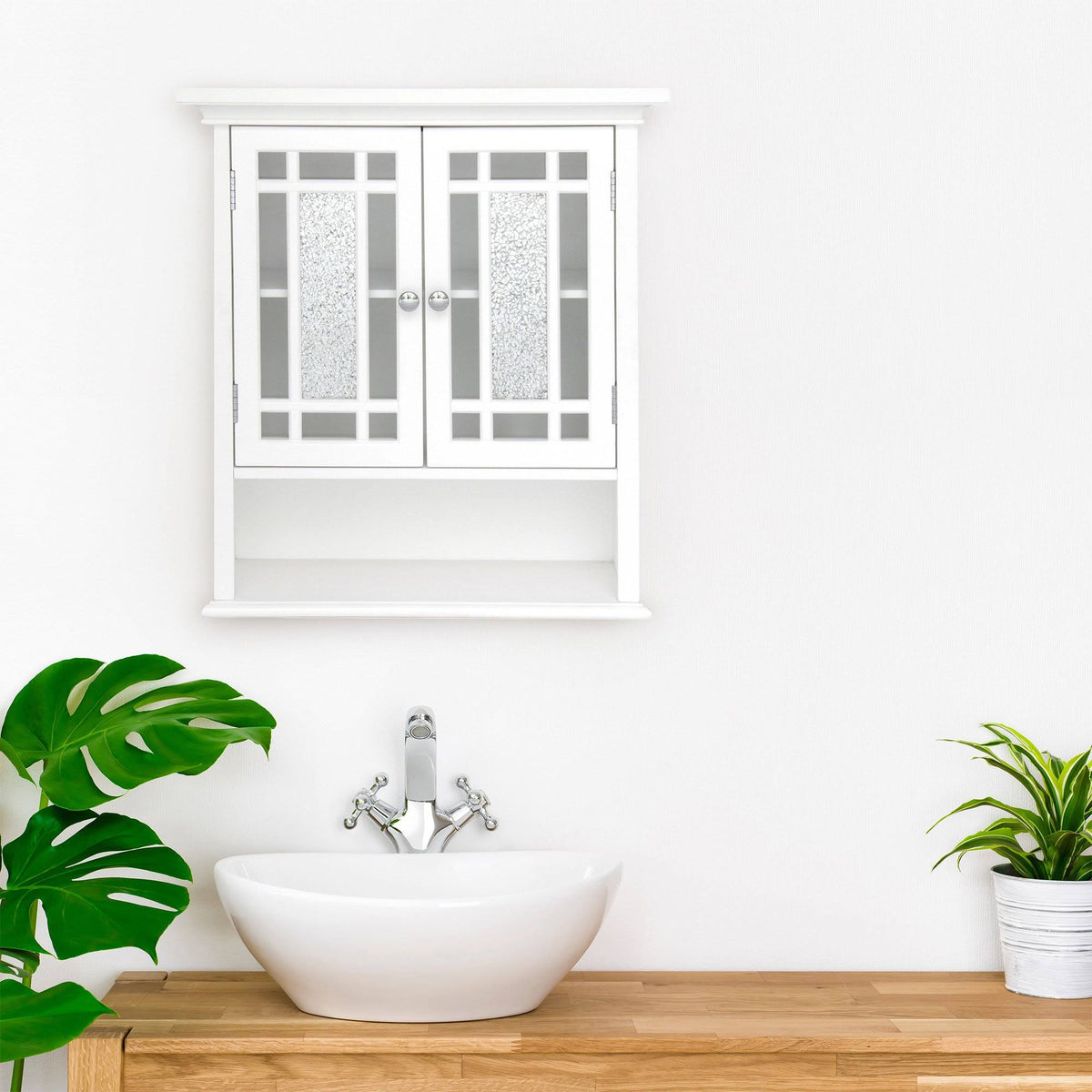 White Wall Cabinet Y69544