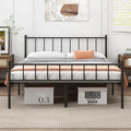 Full Metal Platform Bed Frame with Steel Slat Support R204