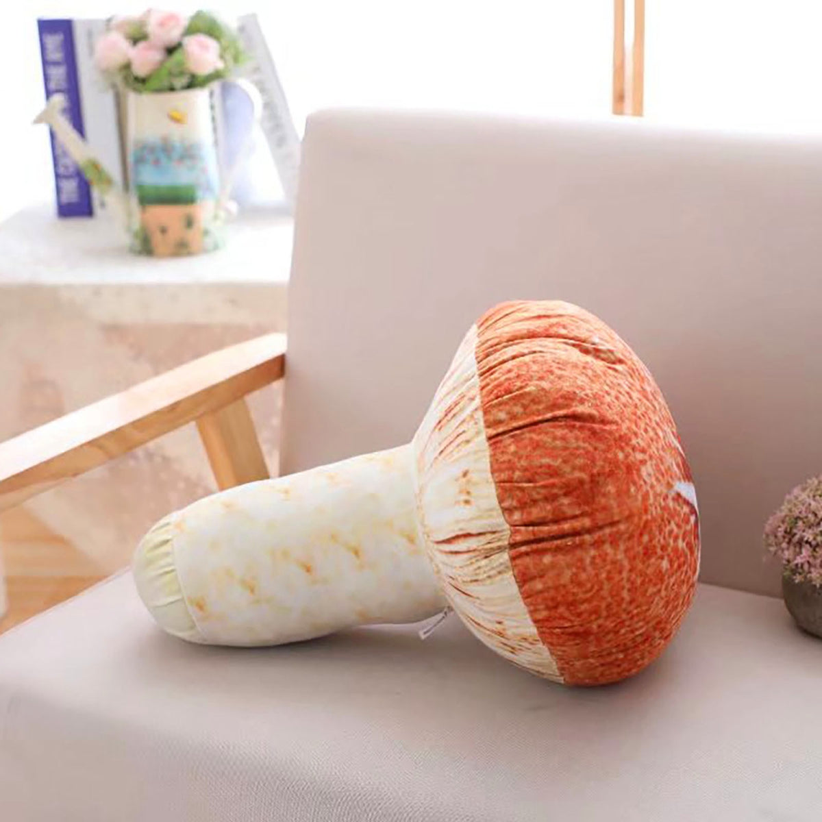 3D Mushroom Head Pillow Plush Toy O294142