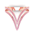 0.52 ct Pink Diamond 14k Rose Gold Ring size 3.75 O29382