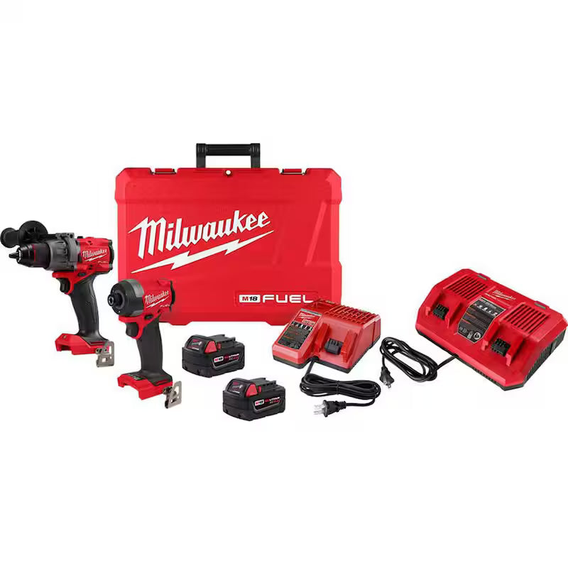 18-V Lithium-Ion Brushless Cordless Hammer Drill and Impact Driver Combo Kit C587905