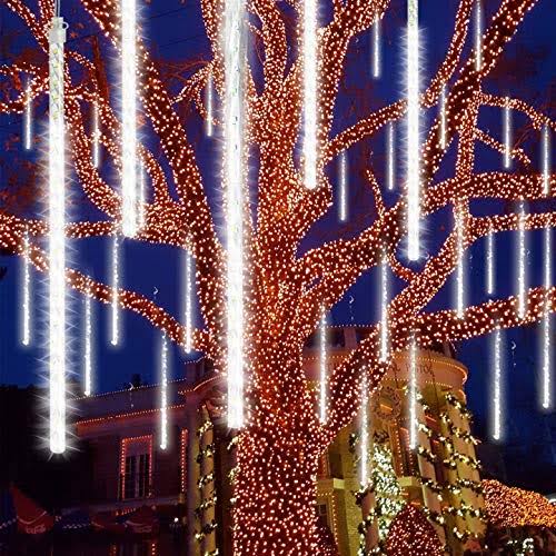 Meteor Shower Rain Lights 35.4 inch 24 Tubes 576 LEDs Waterproof N2397