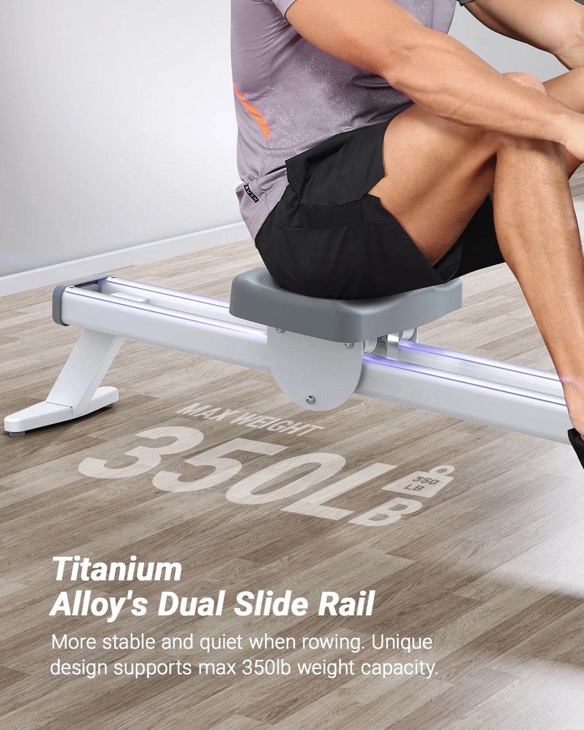 White Magnetic Rowing Machine O917202