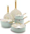 Hard Anodized Ceramic Nonstick 10 Piece Cookware Set L4937