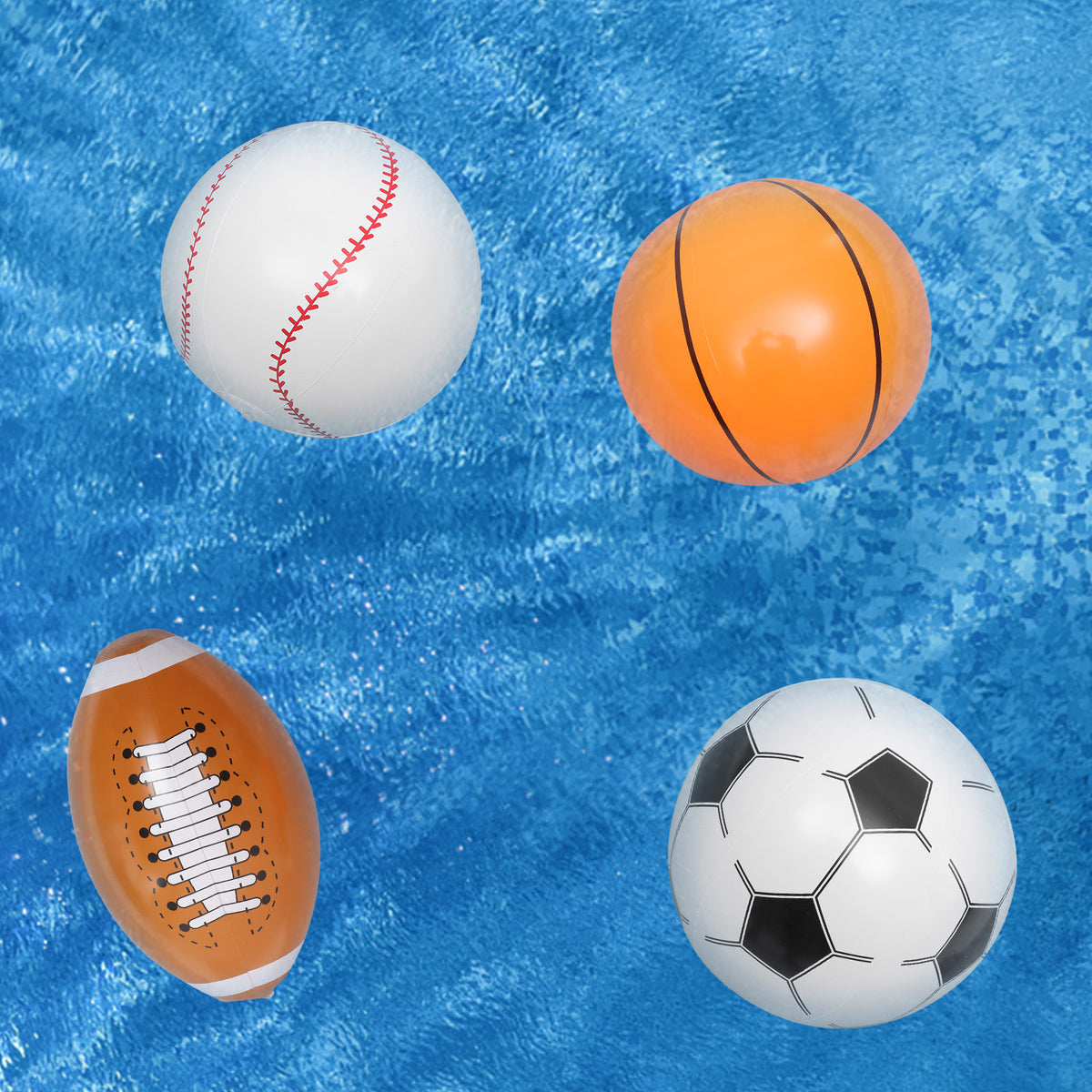 Inflatable Beach Ball Set of 4 Y58517