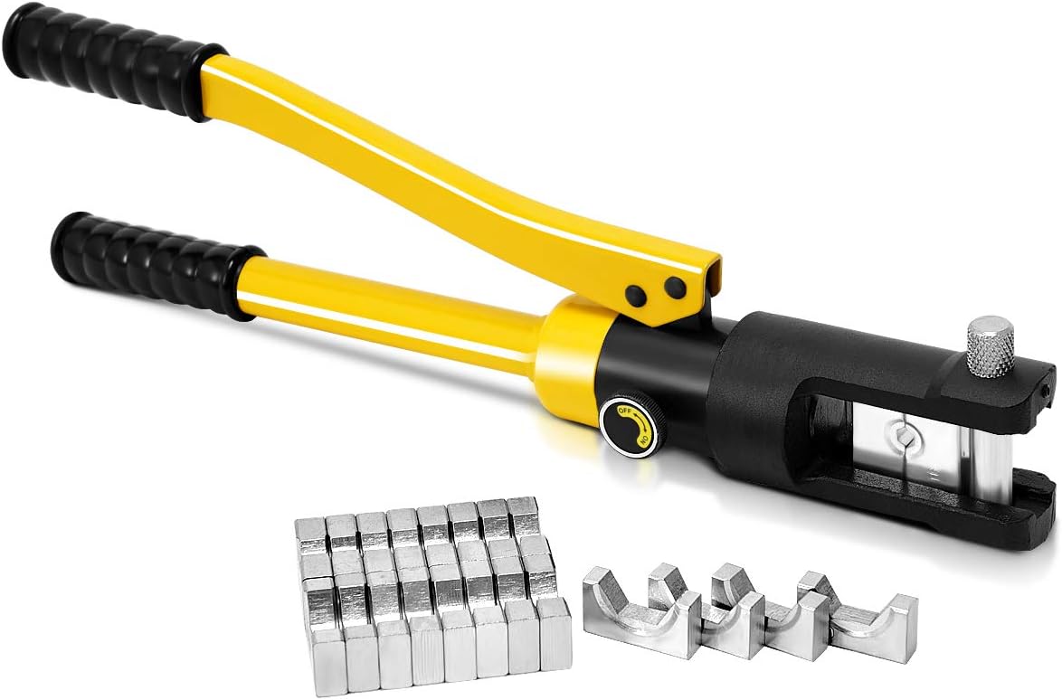 16 Ton Hydraulic Wire Crimper with 11 Dies D40627