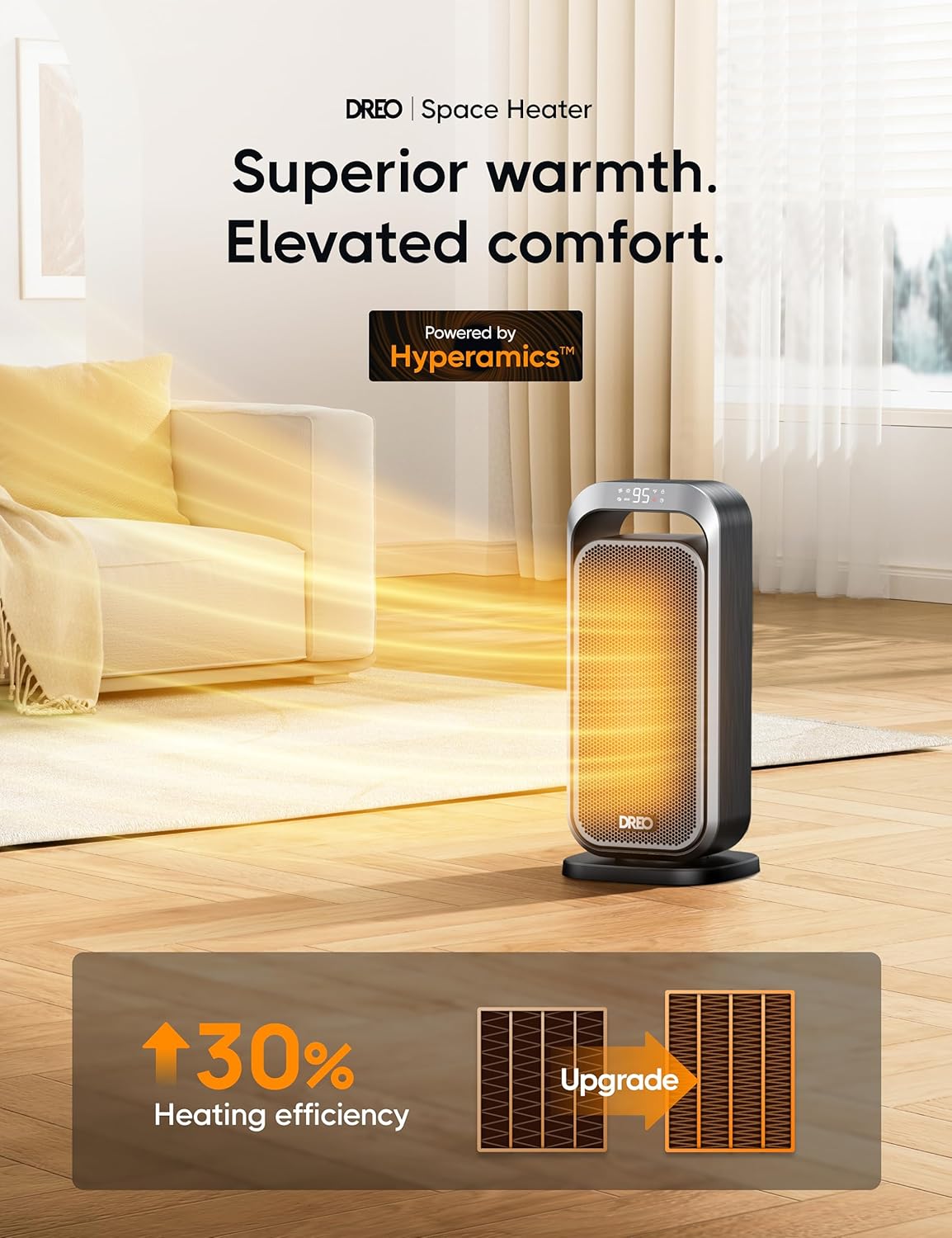 1500W Radiator Heater with Remote Control E4776