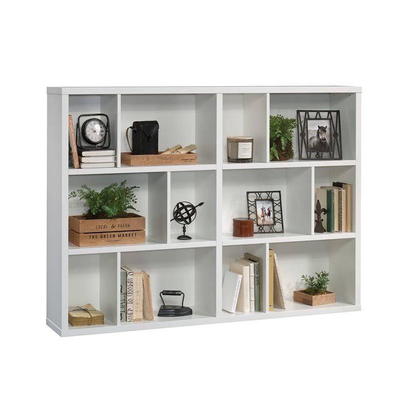 Glacier White Engineered Wood Horizontal Bookcase U42960
