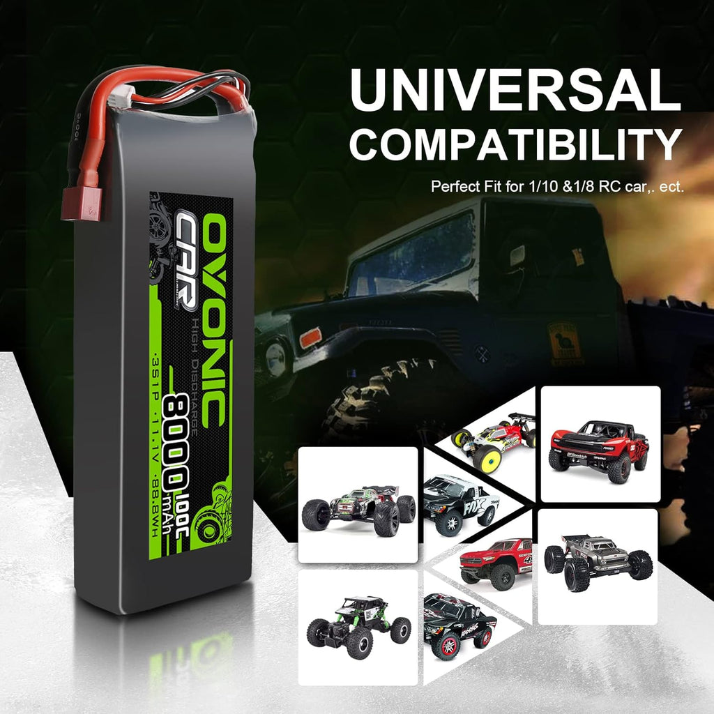 3S 8000mAh 11.1V Lipo Battery with XT60 Connector V10488