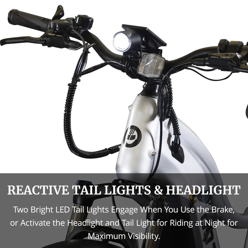 Silver 750W 48V 26" x 4" Fat Tire Electric Mountain Bike G457363