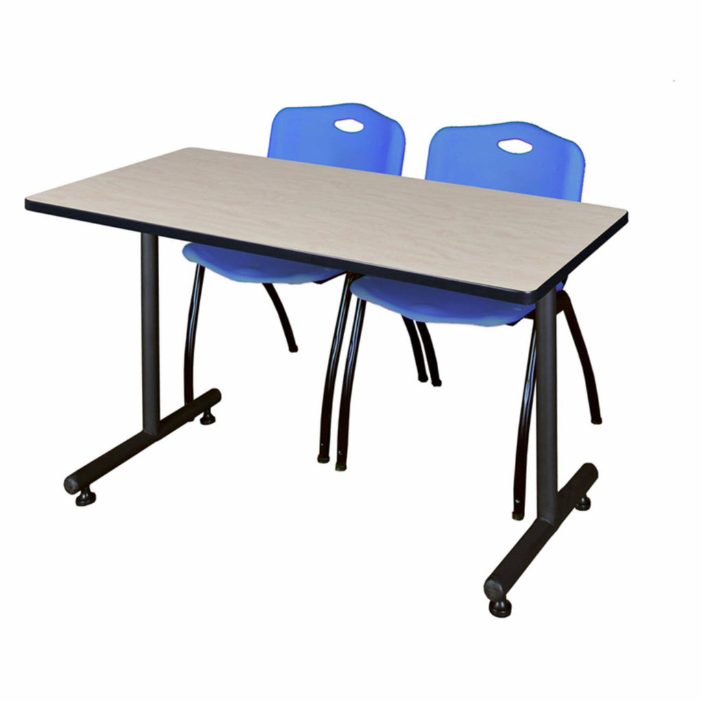 Maple Training Table & Black Stack Chairs G2721