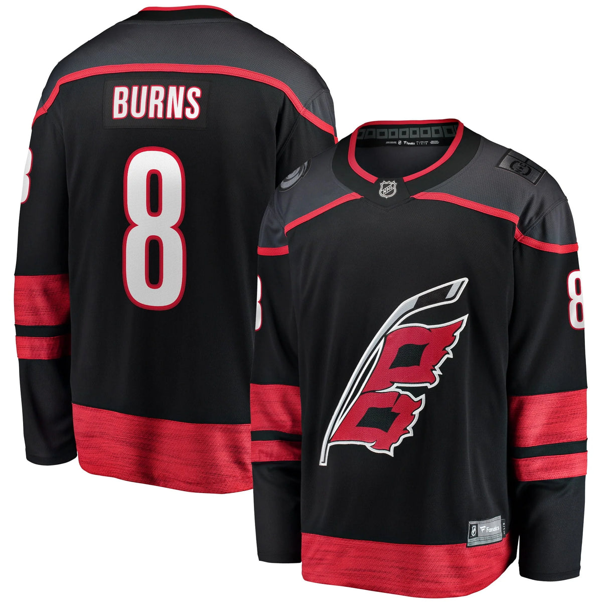 Men's Black Carolina Hurricanes Jersey U417