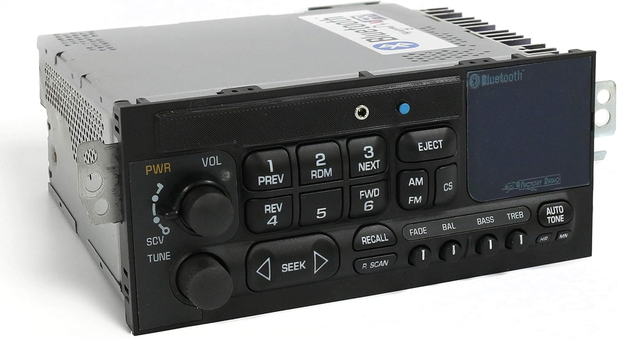 AM FM Radio with Aux Input, Bluetooth and Cassette Controls Q609