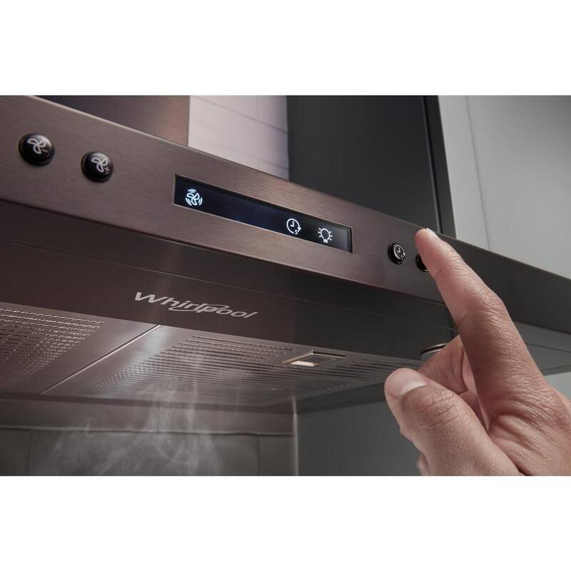 Black Stainless 30 in. 400 CFM Wall Mount Range Hood V224546