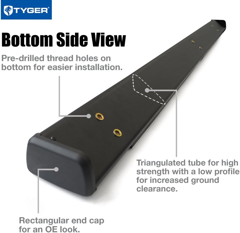 Black Side Step Running Boards U197