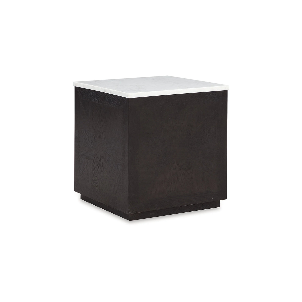 Square Accent Table with White Marble Tabletop C985