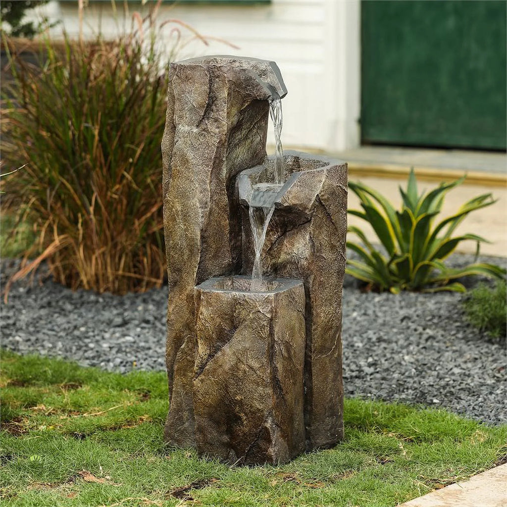 Rock Waterfall Fountain with LED Light T359441