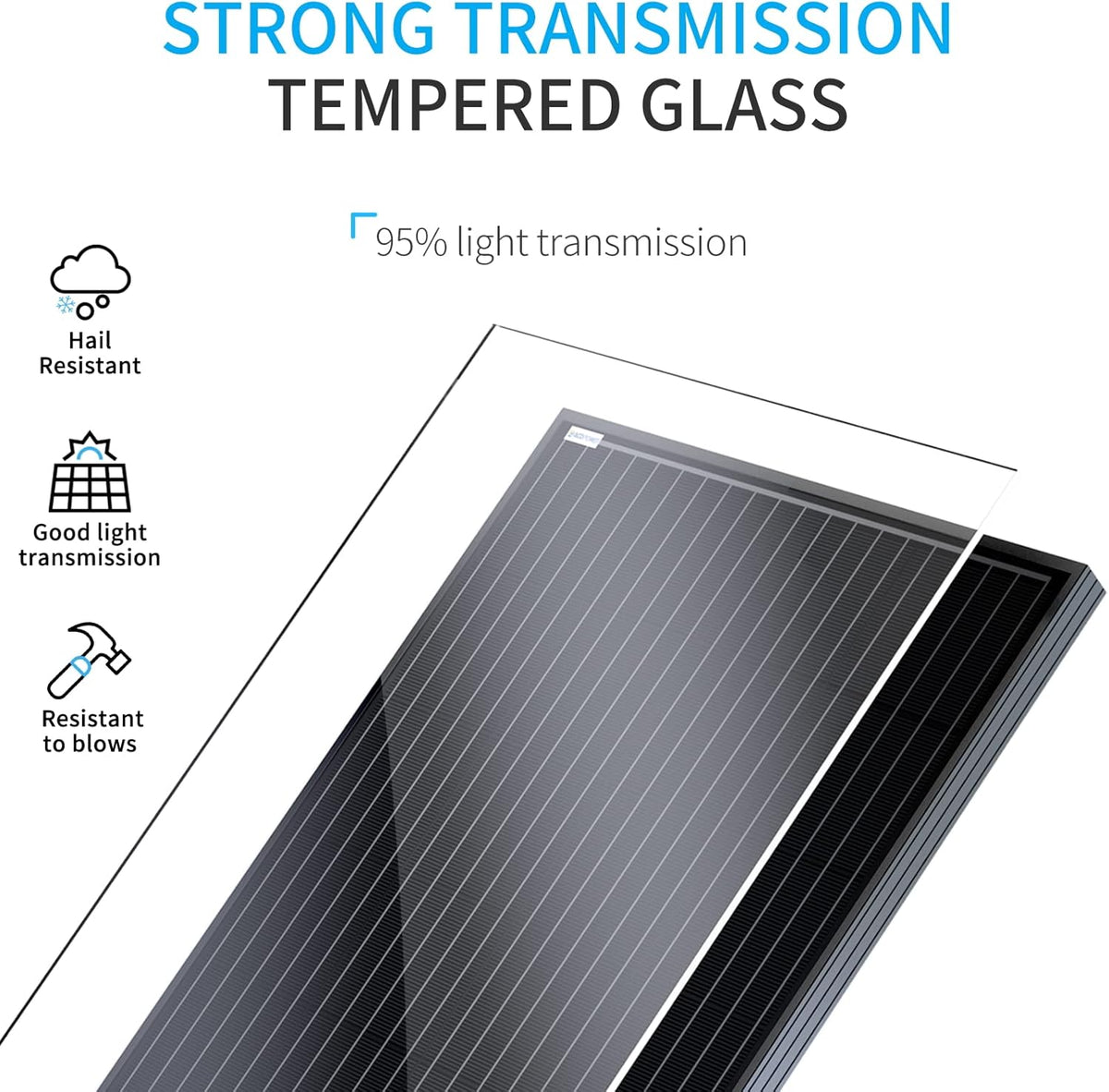 200W Black Monocrystalline Solar Panel I89911