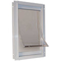 White Aluminum Pet Door F42537