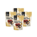 85% Extra Dark Chocolate Covered Almond Stuffed Dates 3.5 oz Pouch Pack of 4 L1175