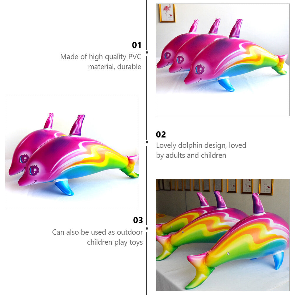 2pcs Big Inflatable Dolphin Toys Q25240