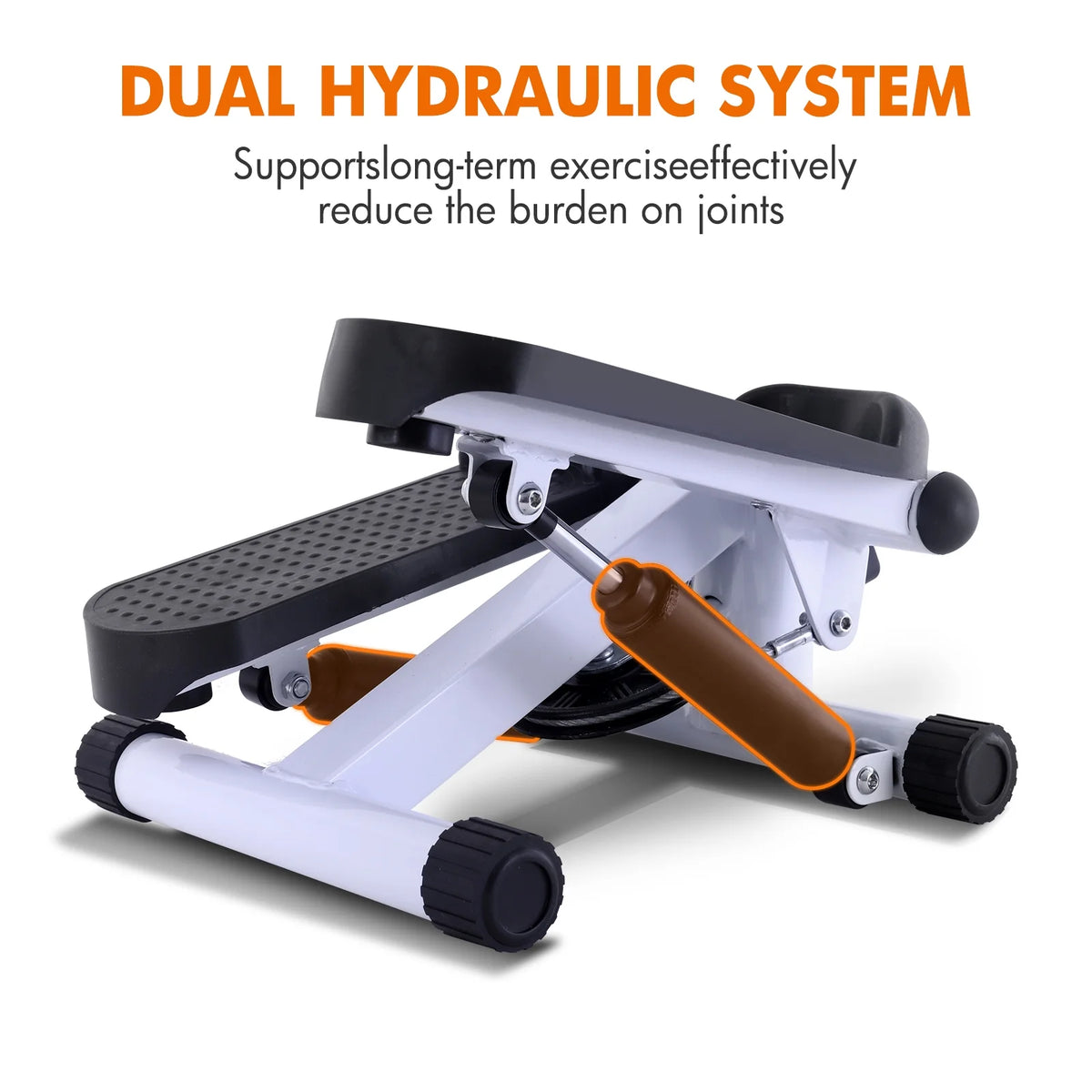 White Stair Stepper with Resistance Bands W518540