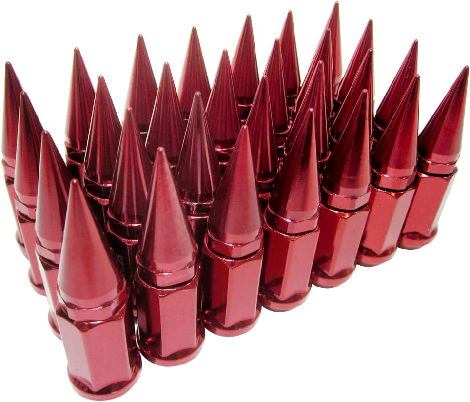 32 pc Extended Spike Lug Nut M12x1.25 Conical Seat Hex 3/4 X61021