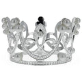 Silver Tone Metal Ostrich Egg Stand Holder I9030