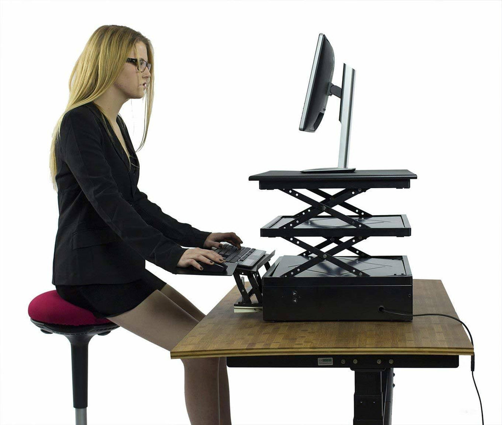 Wobble Stool 2, Tall Adjustable Height Active Sitting Office Chair Swivel Stool W726