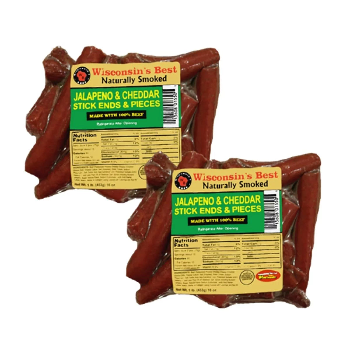 100% Beef Stick Ends & Pieces, 1 lb, 2 ct A3202