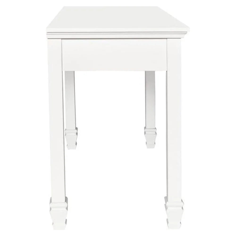 White 1-Drawer Wood Desk P190