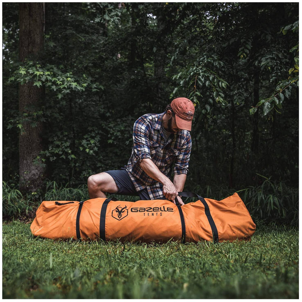 Orange 8 Person Pop Up Camping Hub Tent with Screen Room E678