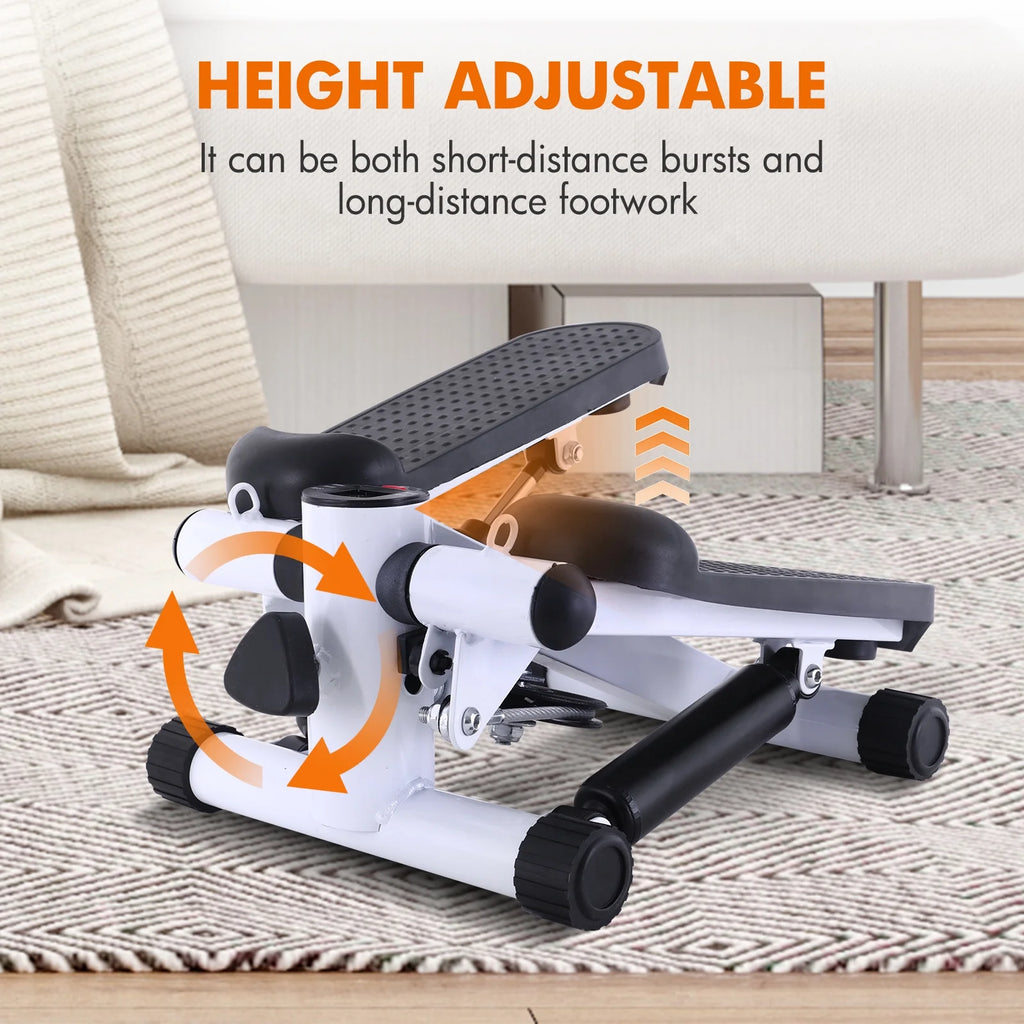White Stair Stepper with Resistance Bands W518540
