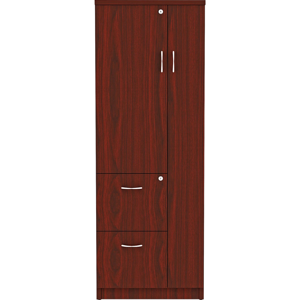 2 Drawer Mahogany Laminate Storage Cabinet T74567
