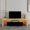 White LED TV Stand with Remote Control U224734