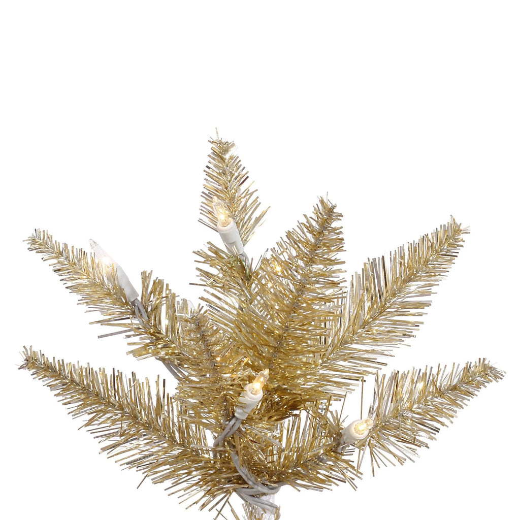 3 ft Champagne Fir Artificial Christmas Tree with 100 Warm White LED Lights Y102