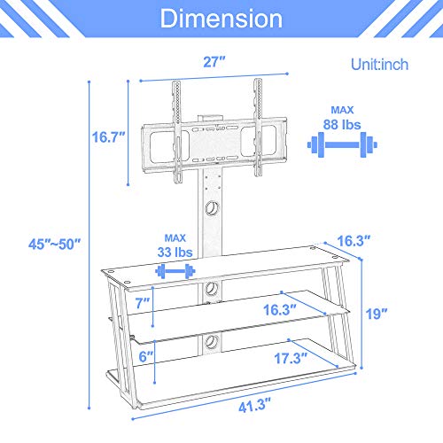 Universal Rolling Tv Stand with Mount V99071
