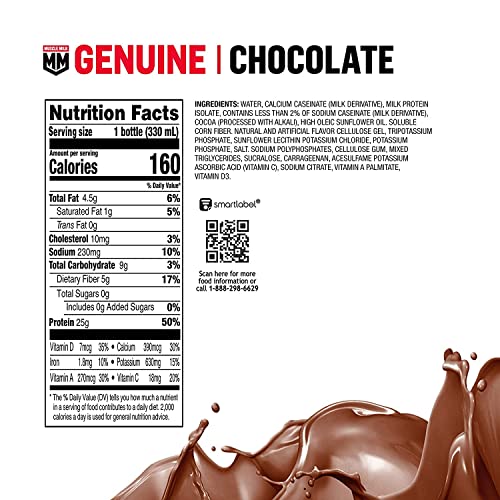 Vanilla Creme Protein Shake, 11.16 Fl Oz, 12 Pack, 25g Protein, Zero Sugar U91791