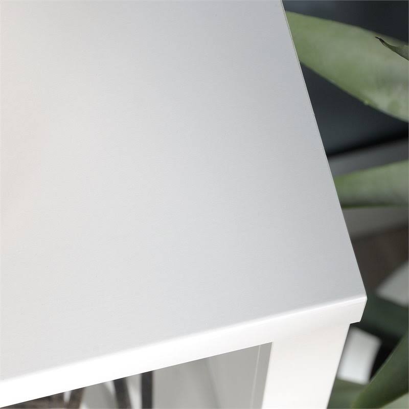 Glacier White Engineered Wood Horizontal Bookcase U42960