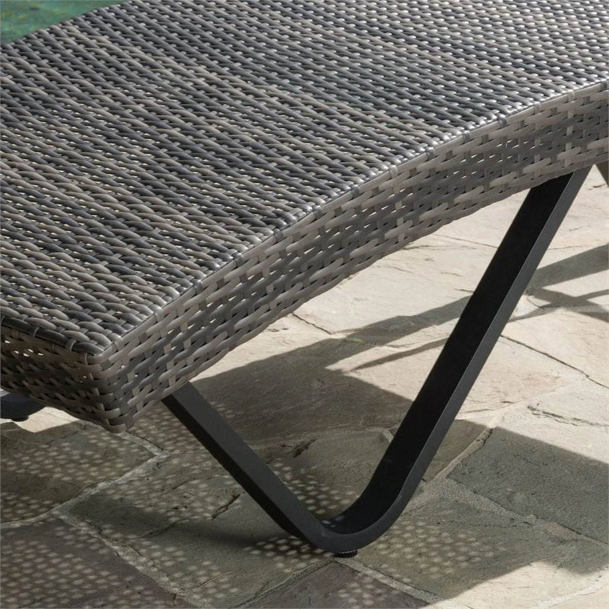Gray Chaise Lounge Set of 2 D327987