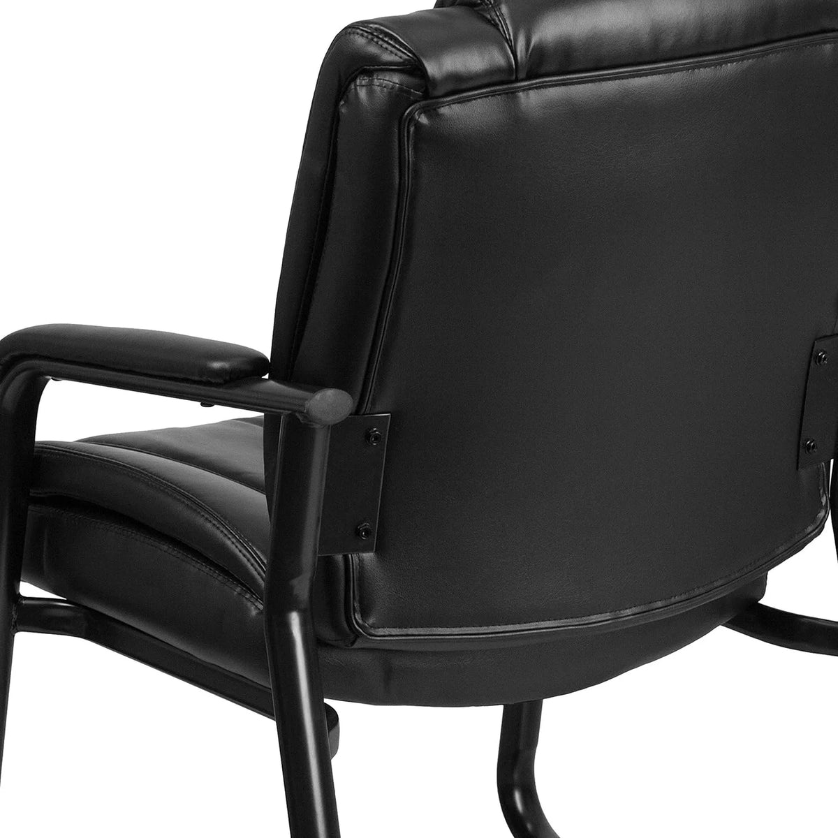Black Leathersoft Reception Chairs L85994