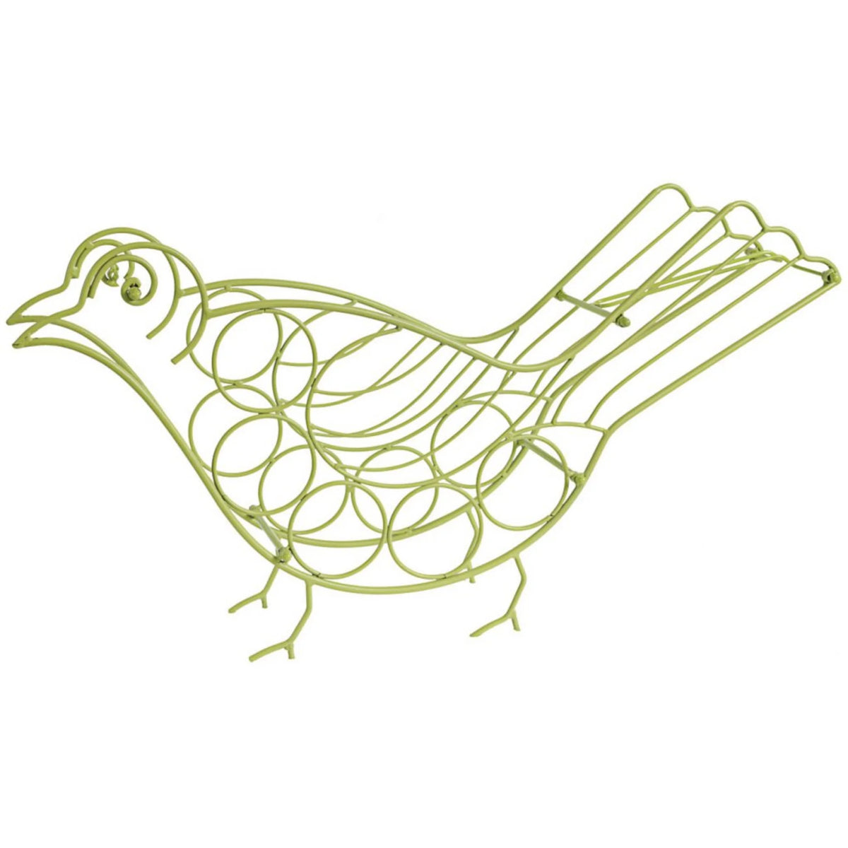 Green Bird Shape Wine Holder F29548