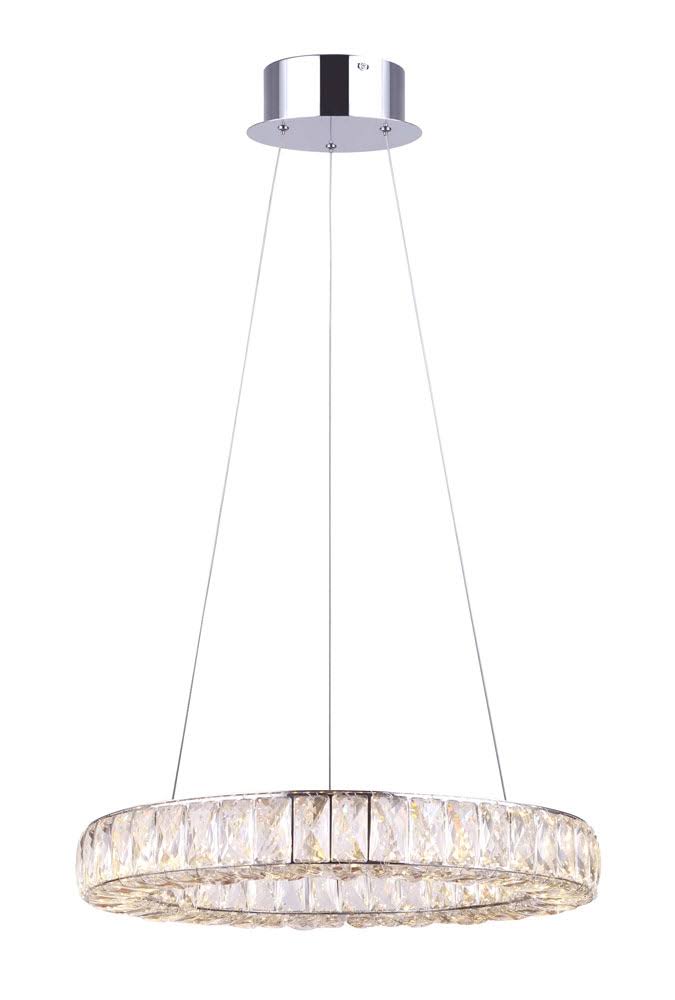 Chrome LED Cable Chandelier L7499