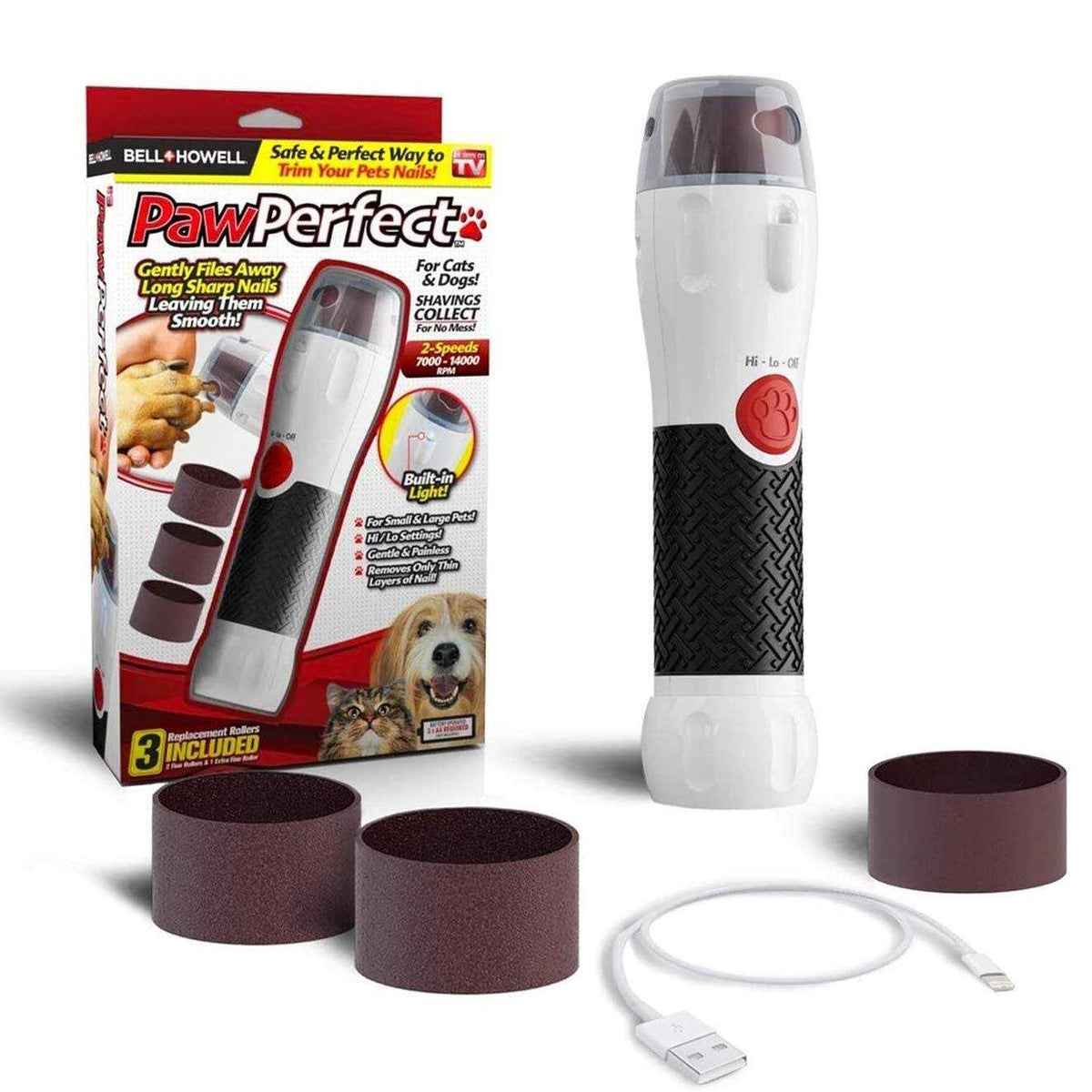 Pet Nail Grinder with 3 Replacement U2734